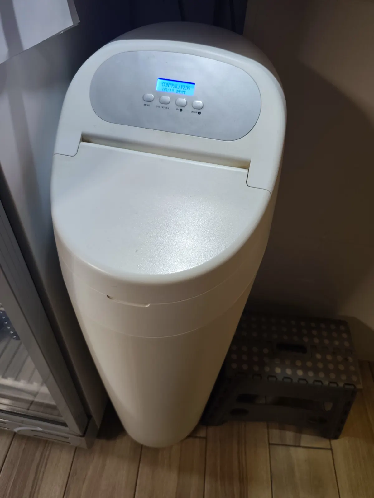 Maison individuelle en Brabant wallon avec adoucisseur d'eau dans le local technique